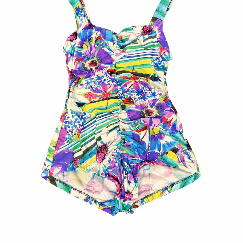 Maxine of Hollywood Vibrant Floral One-Piece Swimsuit
